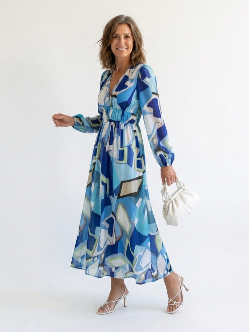 Althea | Long Sleeve Floral Maxi Dress - view 13