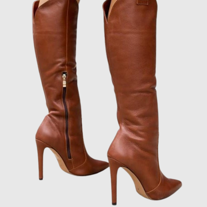 Aureline | Stiletto Leather Boots