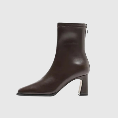 Ivyra | Square-Toe Warm Ankle Boots - view 4