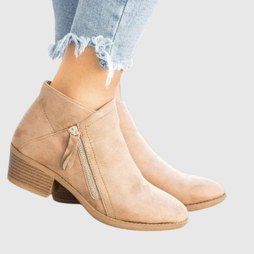 Avenya | Side-Zip Leather Ankle Boots - view 5