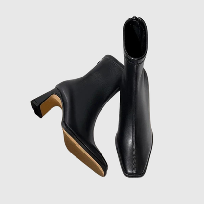 Ivyra | Square-Toe Warm Ankle Boots - view 5