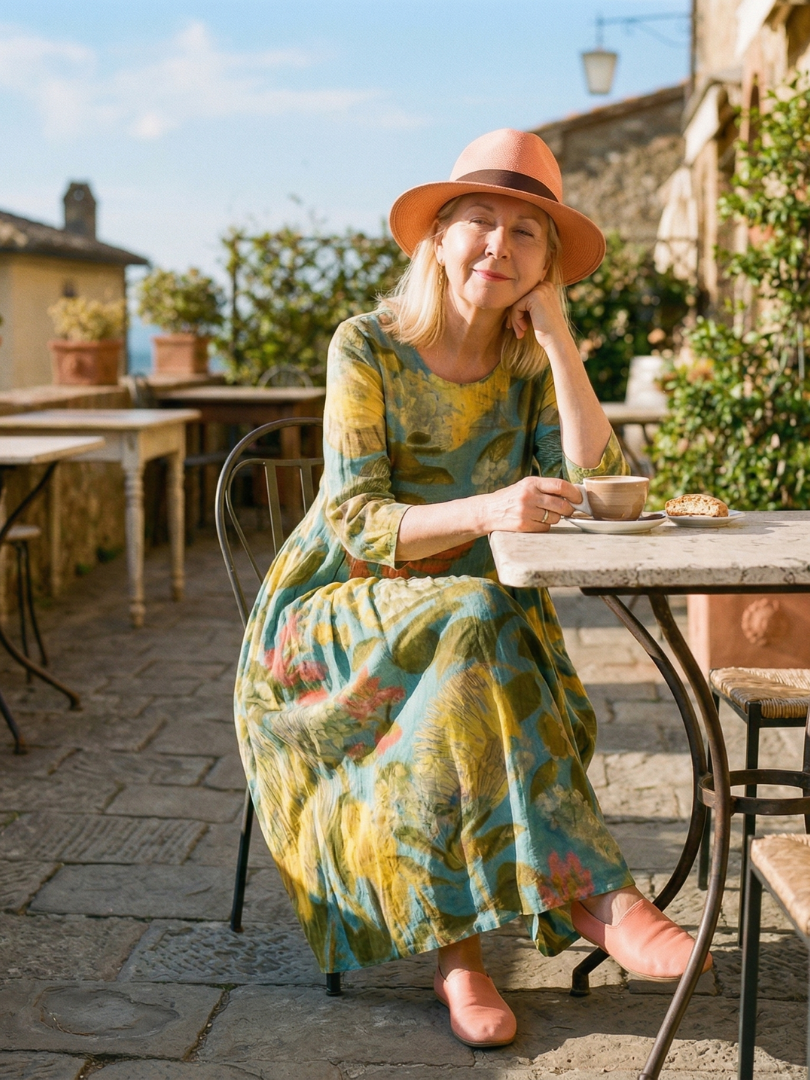 Galen | Painted Canvas Dress - view 3