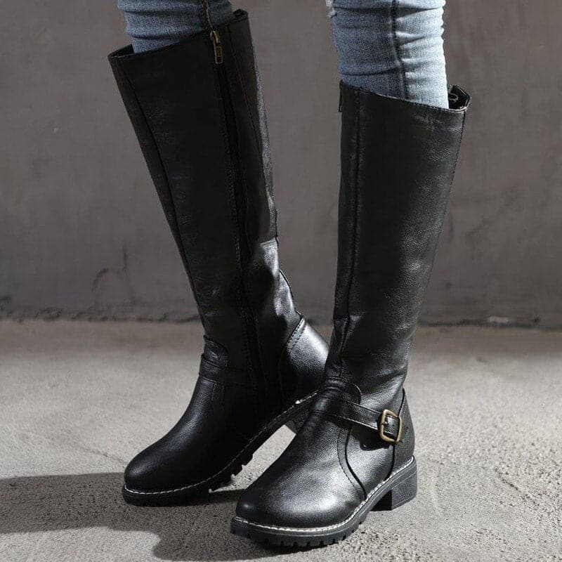 Georgina | Classic Buckle Knee-high Boots FOR Women - view 3