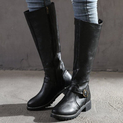 Georgina | Classic Buckle Knee-high Boots FOR Women - view 3