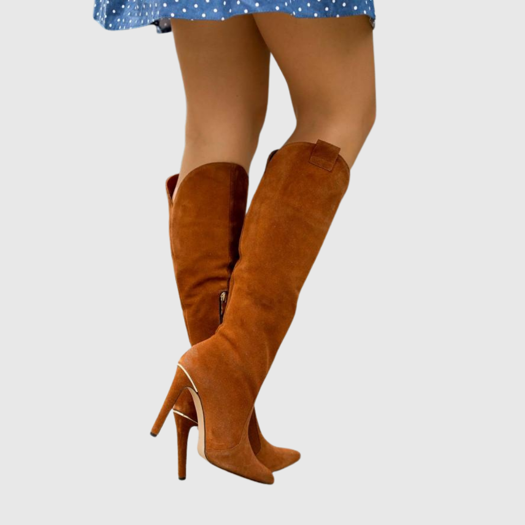 Aureline | Stiletto Leather Boots - view 11