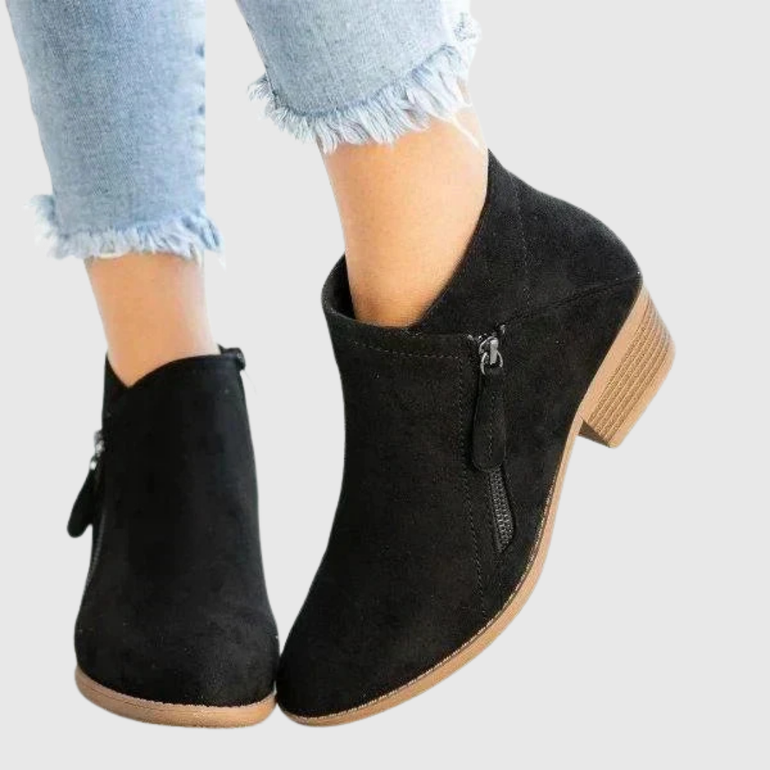 Avenya | Side-Zip Leather Ankle Boots - view 4