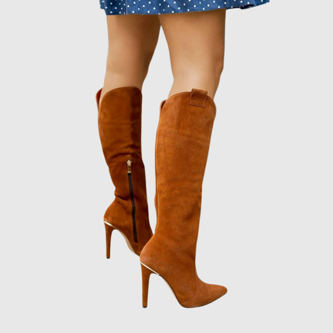 Aureline | Stiletto Leather Boots - view 4