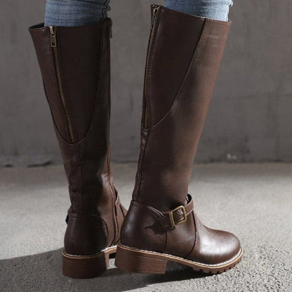 Georgina | Classic Buckle Knee-high Boots FOR Women - view 2