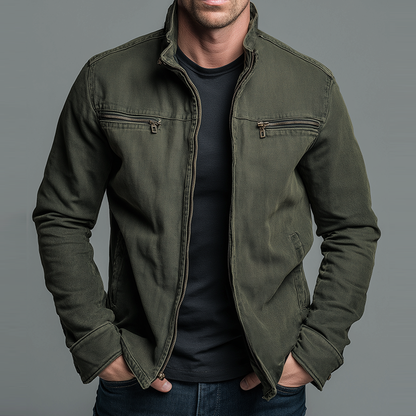 Denvera | Vintage Cotton Zip Jacket - view 2