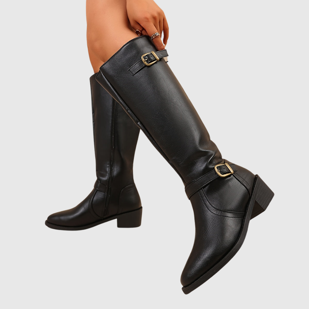 Anastelle | Riding Leather Boots - view 3