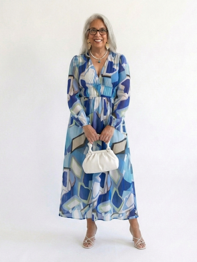 Althea | Long Sleeve Floral Maxi Dress - view 8