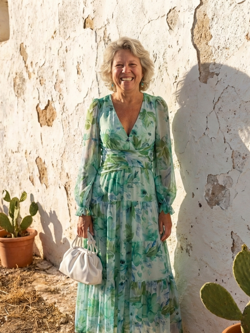 Althea | Long Sleeve Floral Maxi Dress - view 10