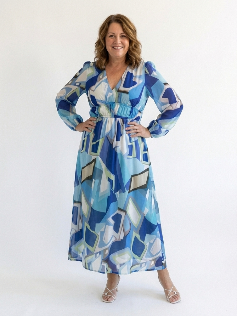 Althea | Long Sleeve Floral Maxi Dress - view 7