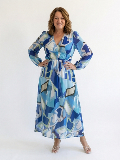Althea | Long Sleeve Floral Maxi Dress - view 7