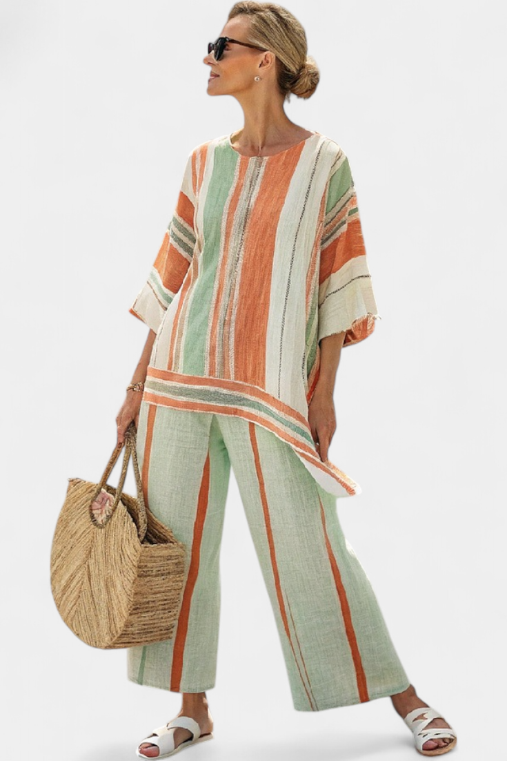 Bellmere | Asymmetrical Top & Wide-Leg Pants