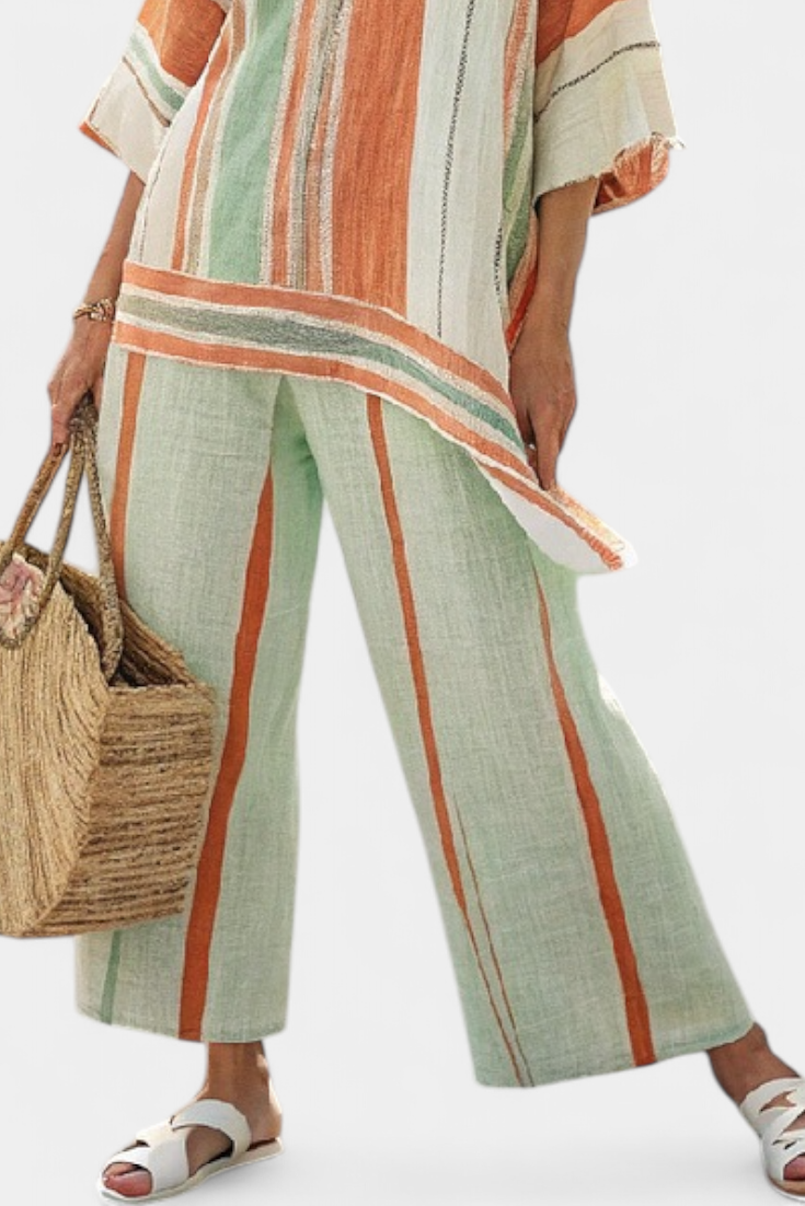 Bellmere | Asymmetrical Top & Wide-Leg Pants - view 3