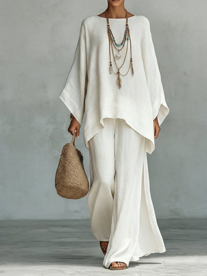 CelineTM | Linen Two-Piece Set